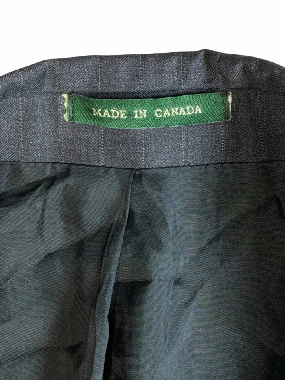 Lauren Ralph Lauren 100% Wool Pinstripe Suit Set Gray 40R Made Canada Vintage